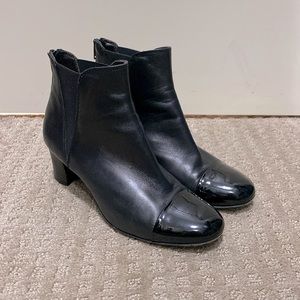 AGL leather and patent boot